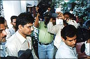 Ketan Parekh being produced in court: Photograph by Jewella Miranda