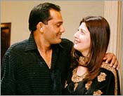 Azhar with wife Sangeeta Bijlani