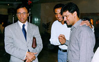 Asif Iqbal, Azharuddin and Moin Khan