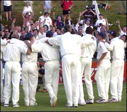 The Barmy Army and the English team