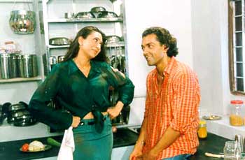 With Bobby Deol in Hum To Mohabbat Karega