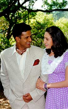 Manoj Bajpai and Karisma Kapoor in Zubeidaa