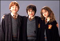 Rupert Grint, Daniel Radcliffe and Emma Watson