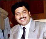 Minister for Telecommunications Pramod Mahajan