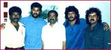 Prabhu Deva (second from left) with his team