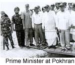 Vajpayee at Pokhran