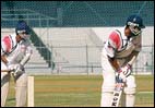 Indian cricket team at the Bombay camp