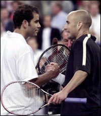 Pete Sampras and Andre Agassi