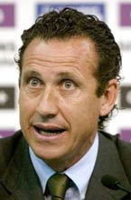 Real Madrid's sporting director Jorge Valdano