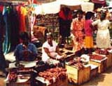 Choricio on sale at Mapusa market