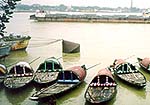 Boats near  the Strand