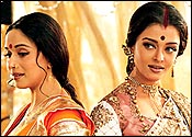 Madhuri Dixit and Aishwarya Rai in Devdas